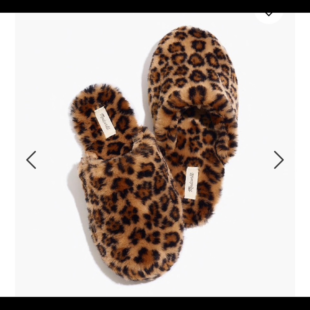 NWT Madewell Cheetah Slippers